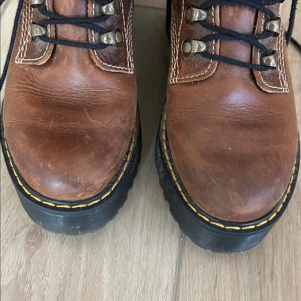 Dr Marten Leona lace up combat boots size 5 - Picture 5 of 9